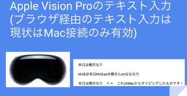 Apple Vision Proでのブラウザー経由のテキスト入力に挑戦!現状のベストな方法とは? Thumbnail