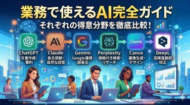 業務で使えるAI それぞれの特徴を紹介 Thumbnail