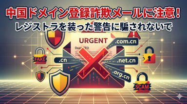 中国のドメイン登録業者（レジストラ）からのメールに注意 Thumbnail